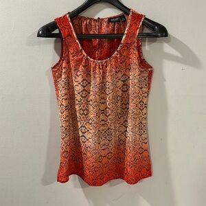 a.n.a A New Approach women’s orange and black camisole size PS